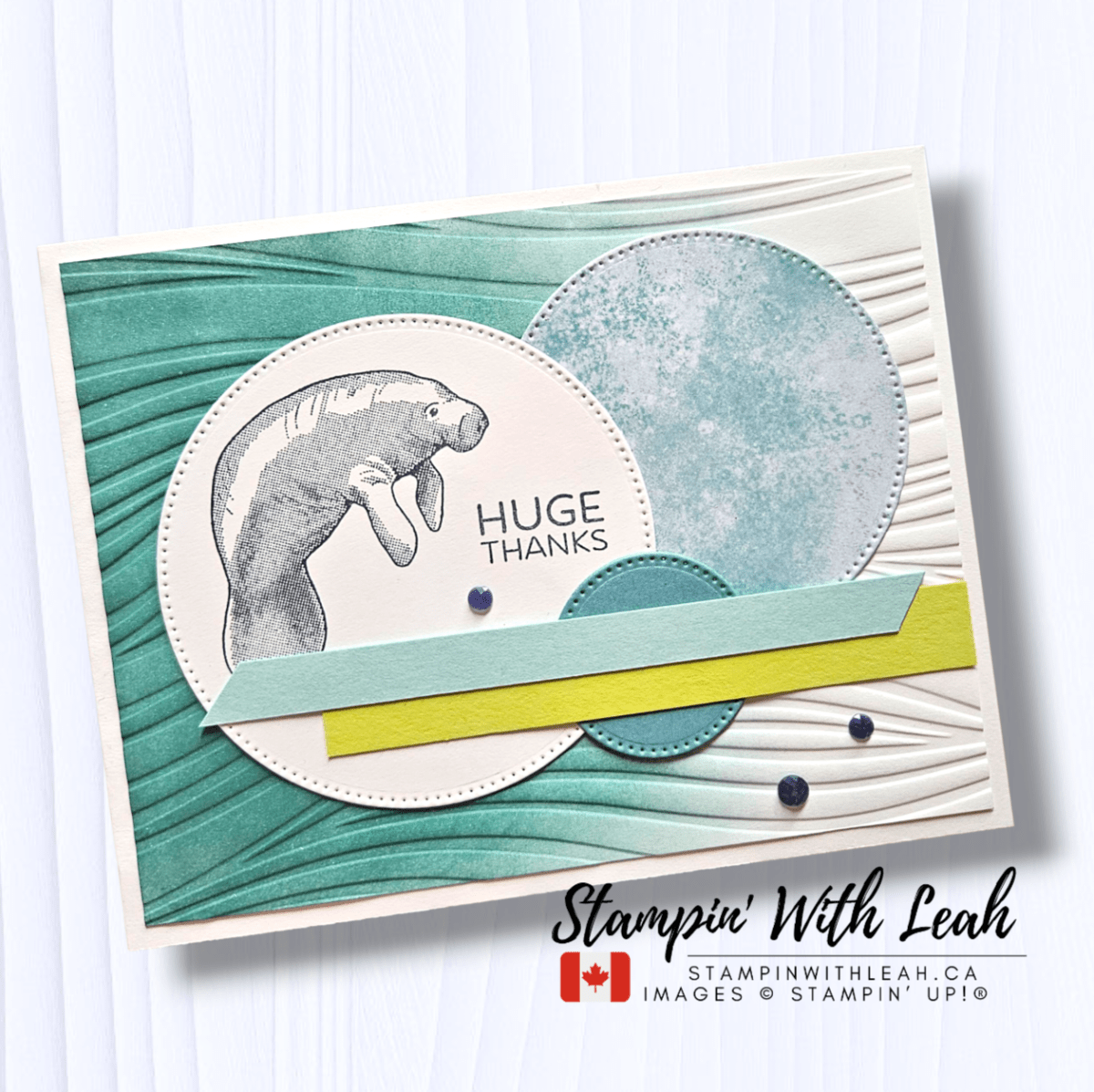 Huge Thanks — Hand Stamped Sentiments Sketch Challenge&nbsp;#HSS476
