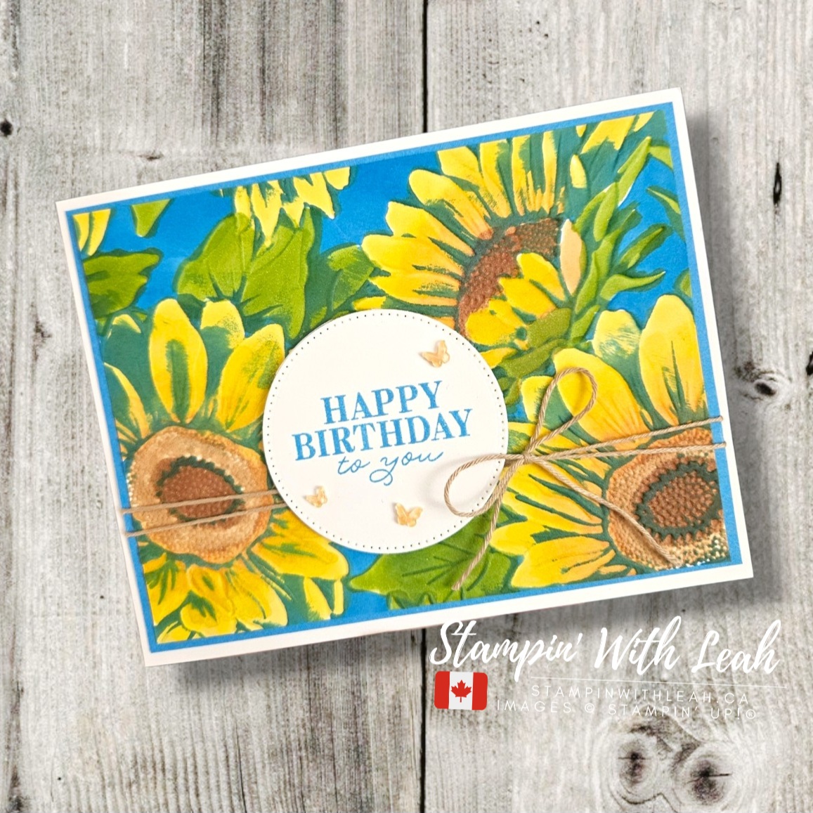 HSS495 Inspiration Challenge: Sunflower Birthday&nbsp;Card