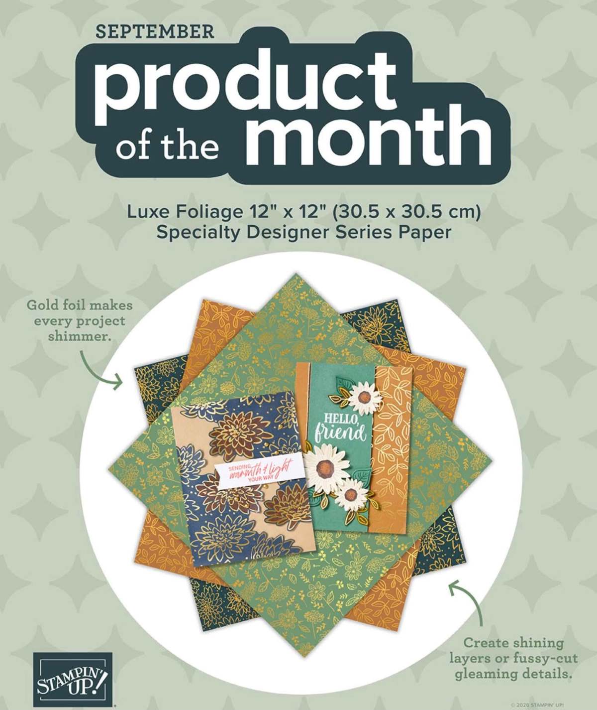 September Product of the Month: Luxe Foliage Specialty Designer Series&nbsp;Paper